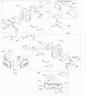 Cylinder Head Gasket Set-Valve Intake Manifold Valves Diagram and Parts List for  Briggs and Stratton Engine